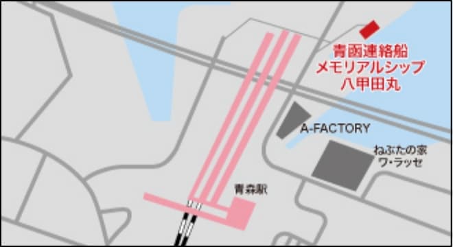 青森駅マップ